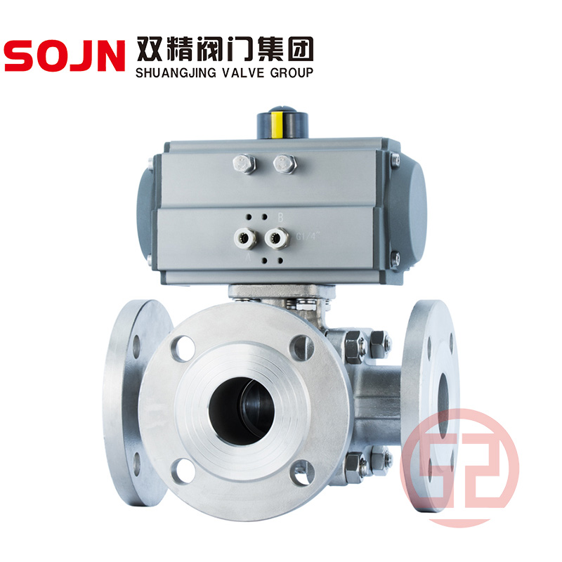 氣動(dòng)三通球閥Q644 645-16P