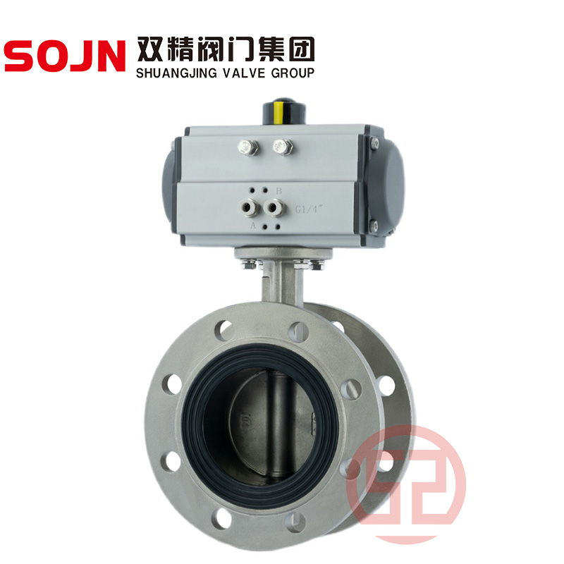 氣動(dòng)不銹鋼法蘭蝶閥D641X-16P