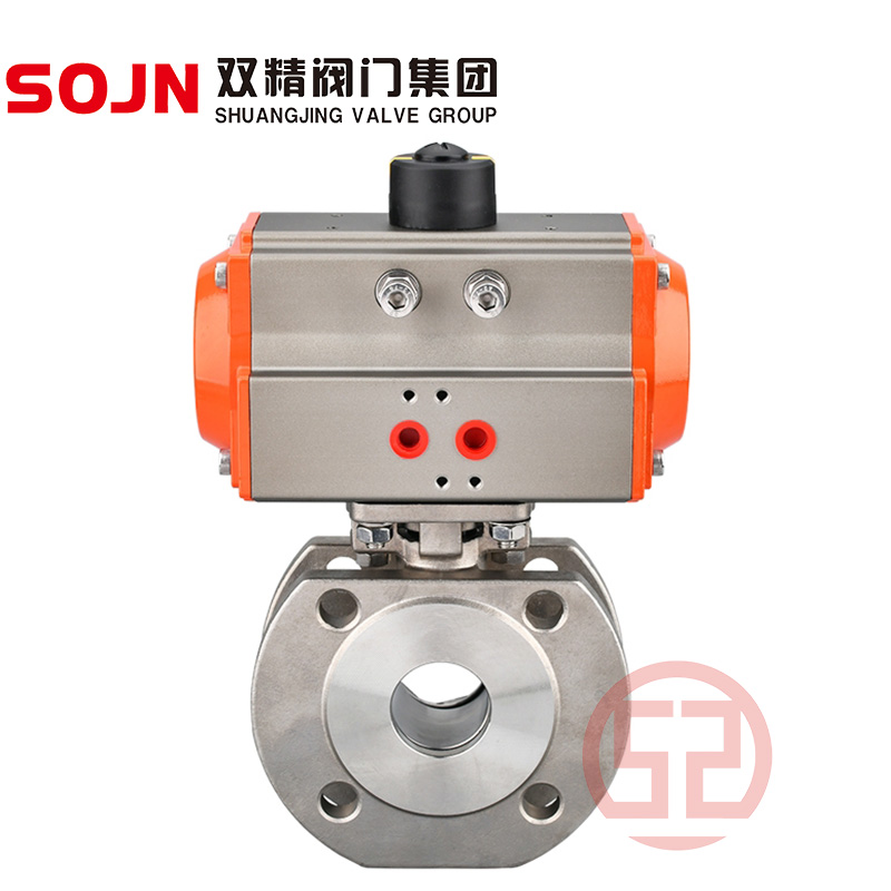 氣動(dòng)對(duì)夾法蘭薄型球閥Q671F-16P